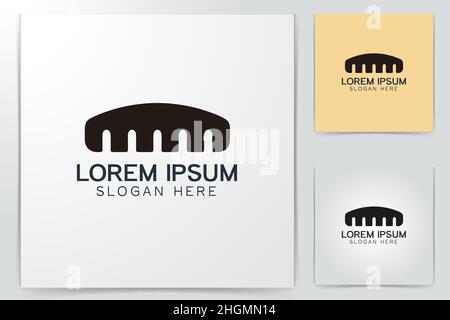 comb logo Ideas. Inspiration logo design. Template Vector Illustration. Isolated On White Background Stock Vector