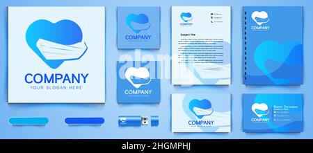 Ship boat logo and business branding template Designs Inspiration Isolated on White Background Stock Vector