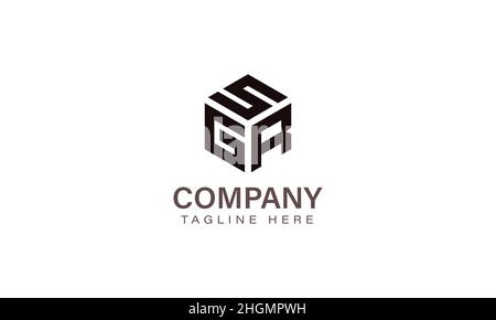 Letter SGR Logo, Three Letter Logo, Alphabet S G R Hexagon Shape Vector Icon Template Stock Vector