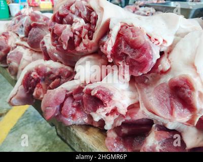 pig's feet for sale. Stock Photo