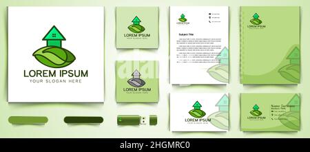 House logo and business branding template designs Designs Inspiration Isolated on White Background Stock Vector