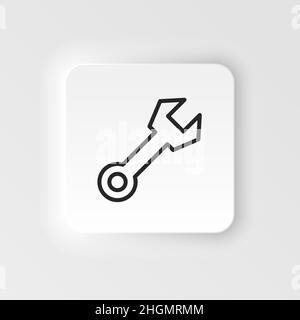 Options, preferences vector icon. Element of design tool for mobile concept and web apps vector. Thin neumorphic style vector icon for website design Stock Vector