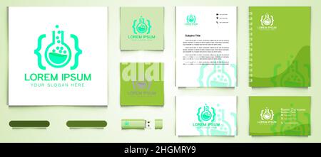 Code Lab Logo and business branding template Designs Inspiration Isolated on White Background Stock Vector