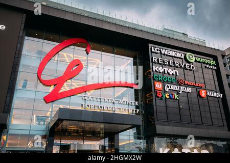 Minsk, Belarus. Galleria Minsk Is One Of The Largest Shopping And Entertainment Centers In Belarus On Pobediteley Avenue. Stock Photo