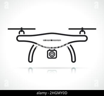 Drone camera linear icon Stock Vector Image & Art - Alamy