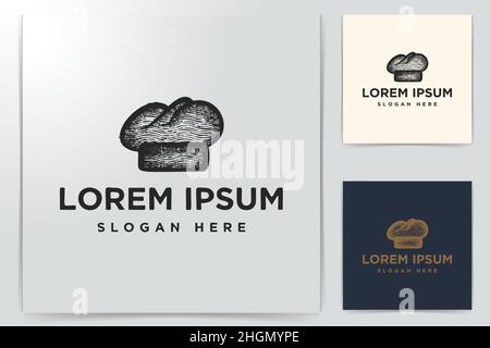 Chef Hat Logo Logo Inspiration isolated on white background Stock Vector