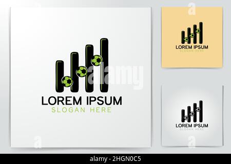trading football logo Designs Inspiration Isolated on White Background Stock Vector