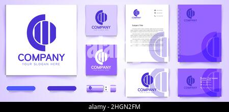 initial C O logo and business branding template Designs Inspiration Isolated on White Background Stock Vector