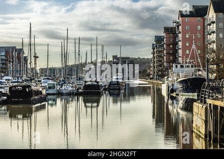 Portishead Marina Stock Photo