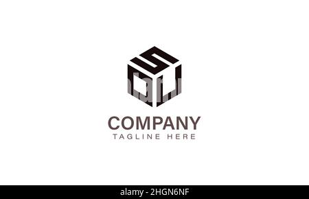 Letter SOU Logo, Three Letter Logo, Alphabet S O U Hexagon Shape Vector Icon Template Stock Vector