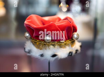 Amsterdam, The Netherlands - August 14, 2021: replica of the crown of a king. Stock Photo