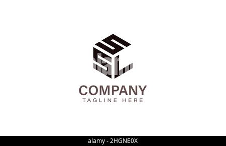 Letter SSL Logo, Three Letter Logo, Alphabet S S L Hexagon Shape Vector Icon Template Stock Vector