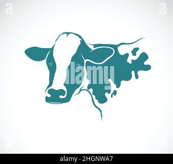 Vector of a cow on white background.  Easy editable layered vector illustration. Stock Vector