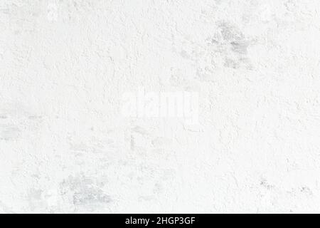 Abstract background, white shabby concrete wall for product or food photography with copy space. Stock Photo