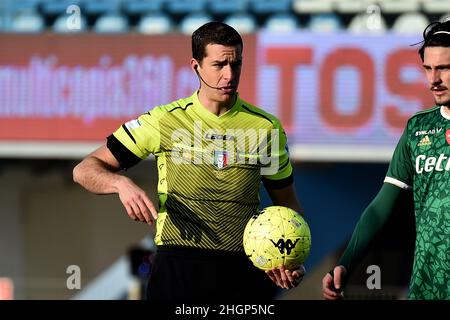 The referee Giovanni Ayroldi during SPAL vs AC Pisa, Italian