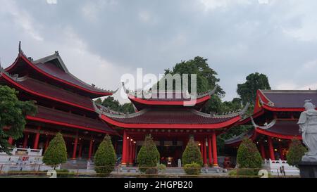 Sam Poo Kong, also known as Gedung Batu Temple, is the oldest Chinese temple in Semarang, Central Java, Indonesia. Stock Photo