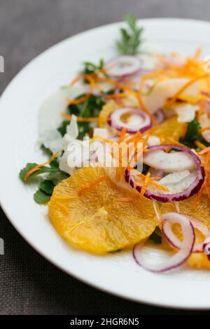 Home made Fennel, Orange Salad with Arugula