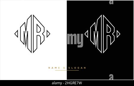 MR. RM Abstract Letters Logo monogram Stock Vector
