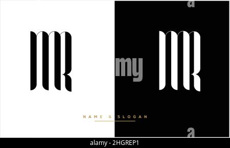 MR. RM Abstract Letters Logo monogram Stock Vector