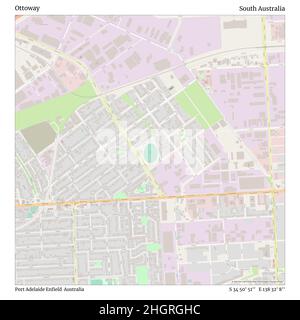 Ottoway, Port Adelaide Enfield, Australia, South Australia, S 34 50' 51'', E 138 32' 8'', map, Timeless Map published in 2021. Travelers, explorers and adventurers like Florence Nightingale, David Livingstone, Ernest Shackleton, Lewis and Clark and Sherlock Holmes relied on maps to plan travels to the world's most remote corners, Timeless Maps is mapping most locations on the globe, showing the achievement of great dreams Stock Photo