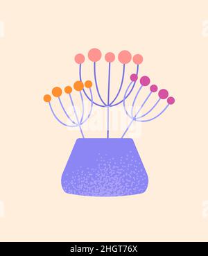 unusual flower vase icon vector outline illustration Stock Vector Image ...