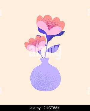 Beautiful Houseplant concept Stock Vector