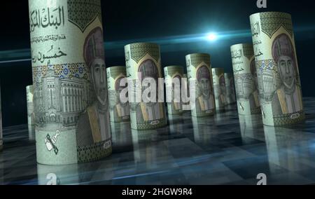 3D Illustration Oman 5 Rials money banknote Stock Photo - Alamy