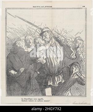 The republic honore daumier hi-res stock photography and images