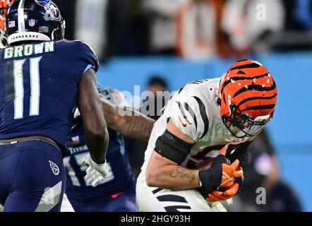 Cincinnati Bengals linebacker Logan Wilson (55) in coverage during an NFL  football game against the New