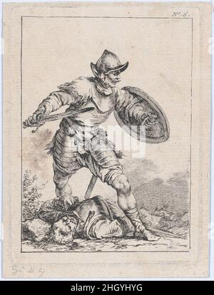 Soldier with Sword and Shield, Stepping over a Body 2018 by Philippe ...