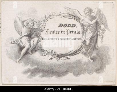 Trade Card for Dodd, Dealer 19th century Anonymous, British, 19th century. Trade Card for Dodd, Dealer. Anonymous, British, 19th century. 19th century. Engraving Stock Photo