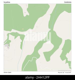 la palma, Girona, Spain, Catalonia, N 42 11' 27'', E 2 51' 18'', map, Timeless Map published in 2021. Travelers, explorers and adventurers like Florence Nightingale, David Livingstone, Ernest Shackleton, Lewis and Clark and Sherlock Holmes relied on maps to plan travels to the world's most remote corners, Timeless Maps is mapping most locations on the globe, showing the achievement of great dreams Stock Photo