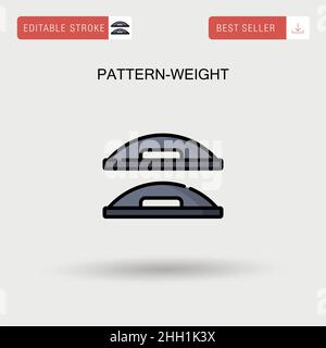 Pattern-weight Simple vector icon. Stock Vector