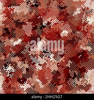 Texture military camouflage seamless pattern. Abstract army vector illustration Stock Vector