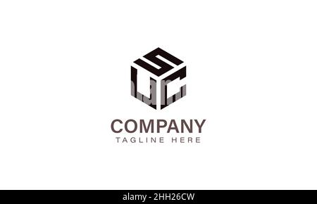 Letter SUC Logo, Three Letter Logo, Alphabet S U C Hexagon Shape Vector Icon Template Stock Vector