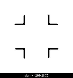 Exit full screen icon on white backround Stock Vector