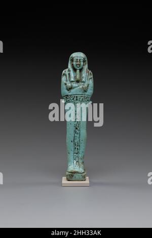 Shabti This inscribed shabti figure, a type of ancient Egyptian funerary ...