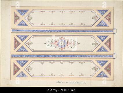 The 'Ceiling Design with Three Panels Divided by Beams' is an ...