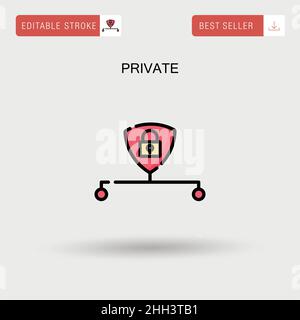 Private jet vector icon. Business jet illustration. Luxury twin engine ...