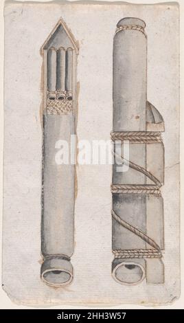 Design of fireworks: two views of a rocket 2015 by Anonymous, Italian ...