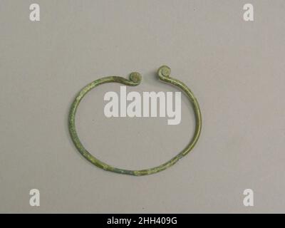 One from a Pair of Wire Bangles with Twisted End 300 B.C.–A.D. 400 Thailand. One from a Pair of Wire Bangles with Twisted End  53327 Stock Photo