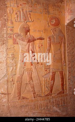 Inside entrance of tomb KV8, Valley of the Kings, Thebes, Luxor, Egypt Stock Photo