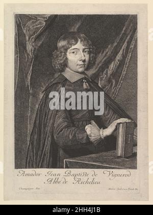 Amador Jean-Baptiste de Vignerod, abbe de Richelieu Jean Morin French. Amador Jean-Baptiste de Vignerod, abbe de Richelieu  369230 Stock Photo