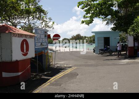 Trou d'Eau Douce is a fishing village located on the eastern side of the island. Stock Photo