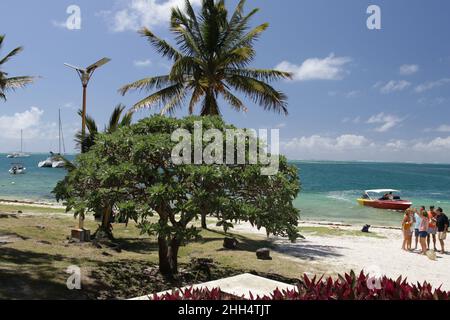 Trou d'Eau Douce is a fishing village located on the eastern side of the island. Stock Photo