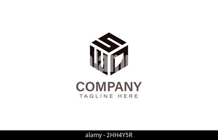 Letter SWD Logo, Three Letter Logo, Alphabet S W D Hexagon Shape Vector Icon Template Stock Vector