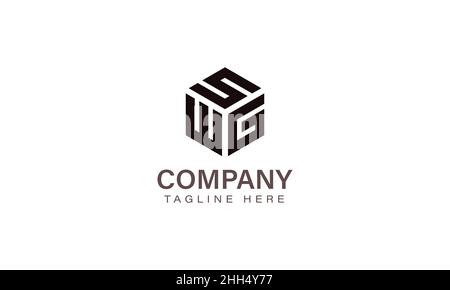 Letter SWG Logo, Three Letter Logo, Alphabet S W G Hexagon Shape Vector Icon Template Stock Vector