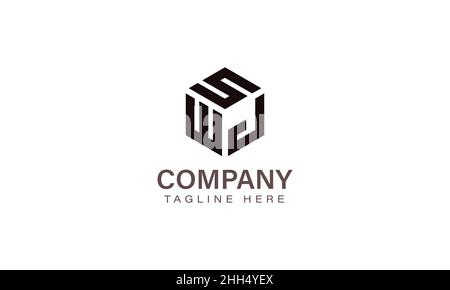 Creative WJ letter Logo Design vector Template. Abstract Script Letter ...