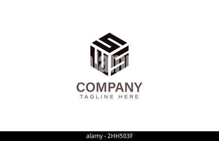 Letter SWS Logo, Three Letter Logo, Alphabet S W S Hexagon Shape Vector Icon Template Stock Vector