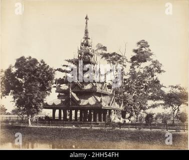 [Burmese Pagoda in the Eden Gardens, Calcutta] 1850s Captain R. B. Hill British. [Burmese Pagoda in the Eden Gardens, Calcutta]. Captain R. B. Hill. 1850s. Albumen silver print. Photographs Stock Photo